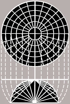 USGS diagram showing Lambert azimuthal equal-area projection